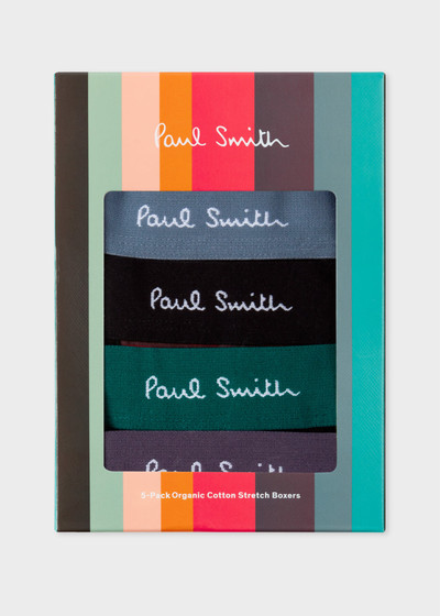 Paul Smith 'Signature Stripe' Mixed Boxer Briefs Five Pack outlook
