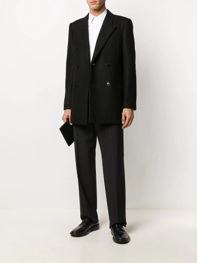 SAINT LAURENT wool double-breasted blazer outlook