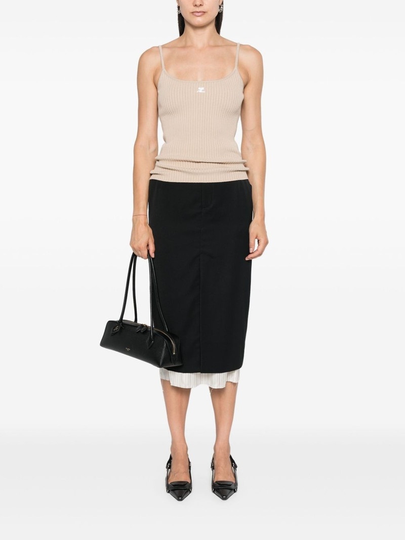 courrèges Reedition ribbed top outlook