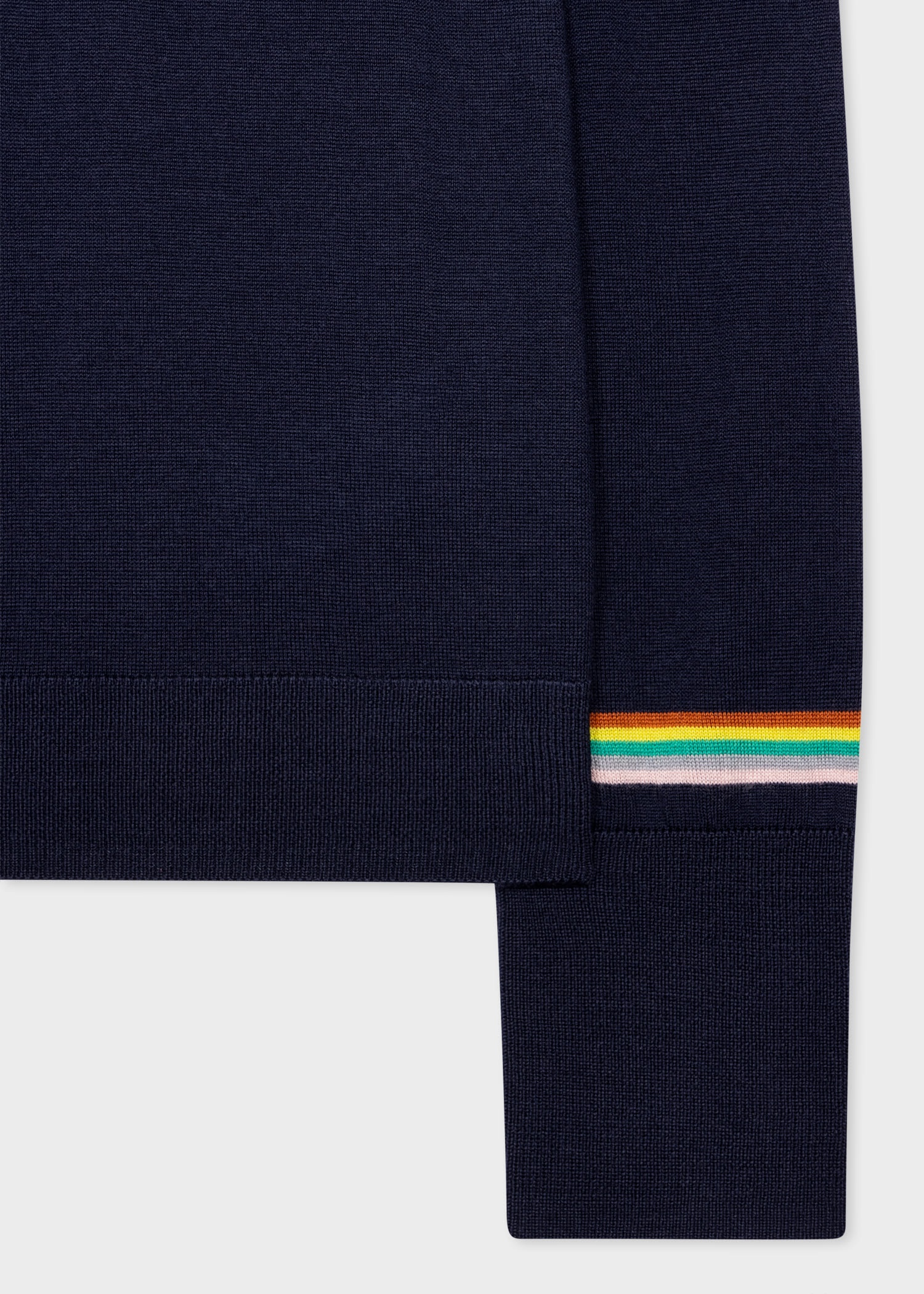 Merino Wool Sweater With 'Signature Stripe' Cuffs - 2