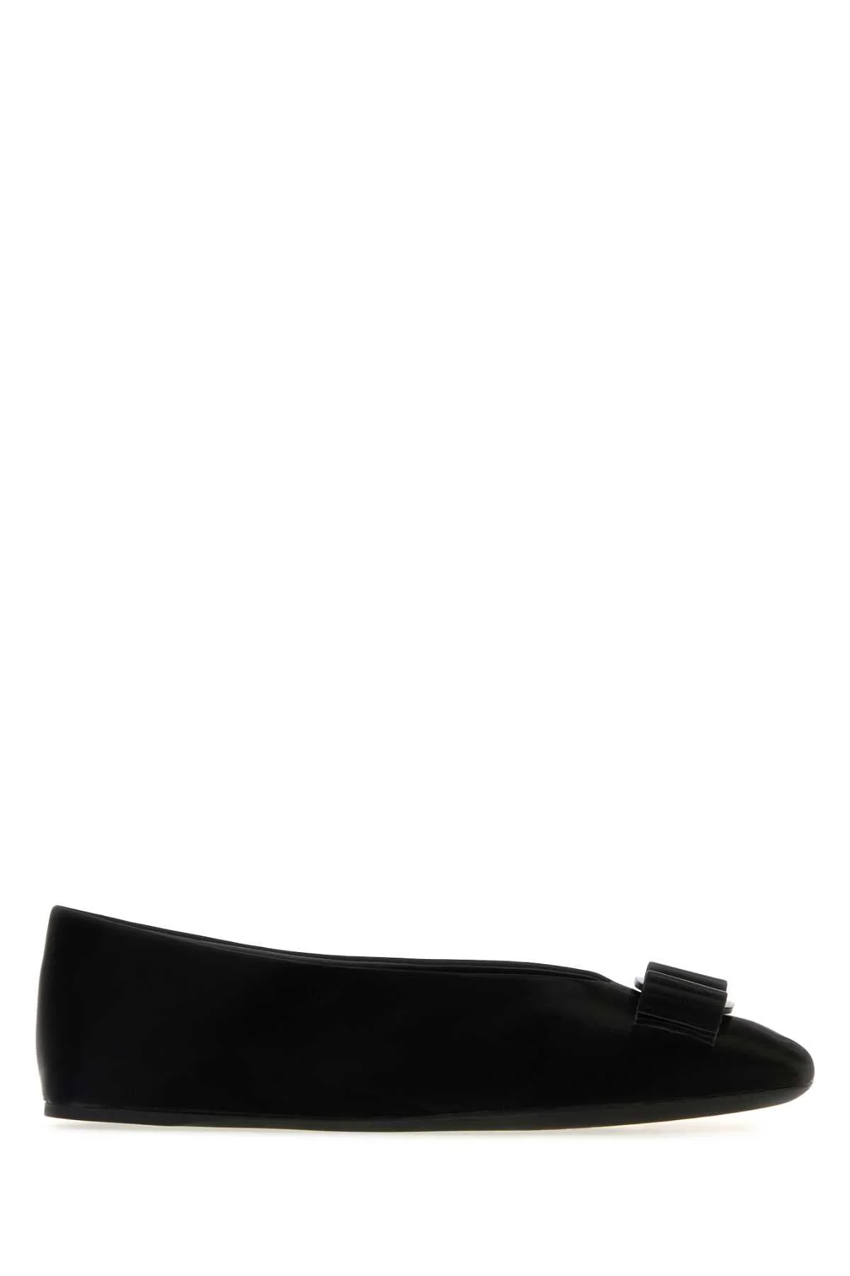 Salvatore Ferragamo Women Black Leather Vanna I Ballerinas - 1