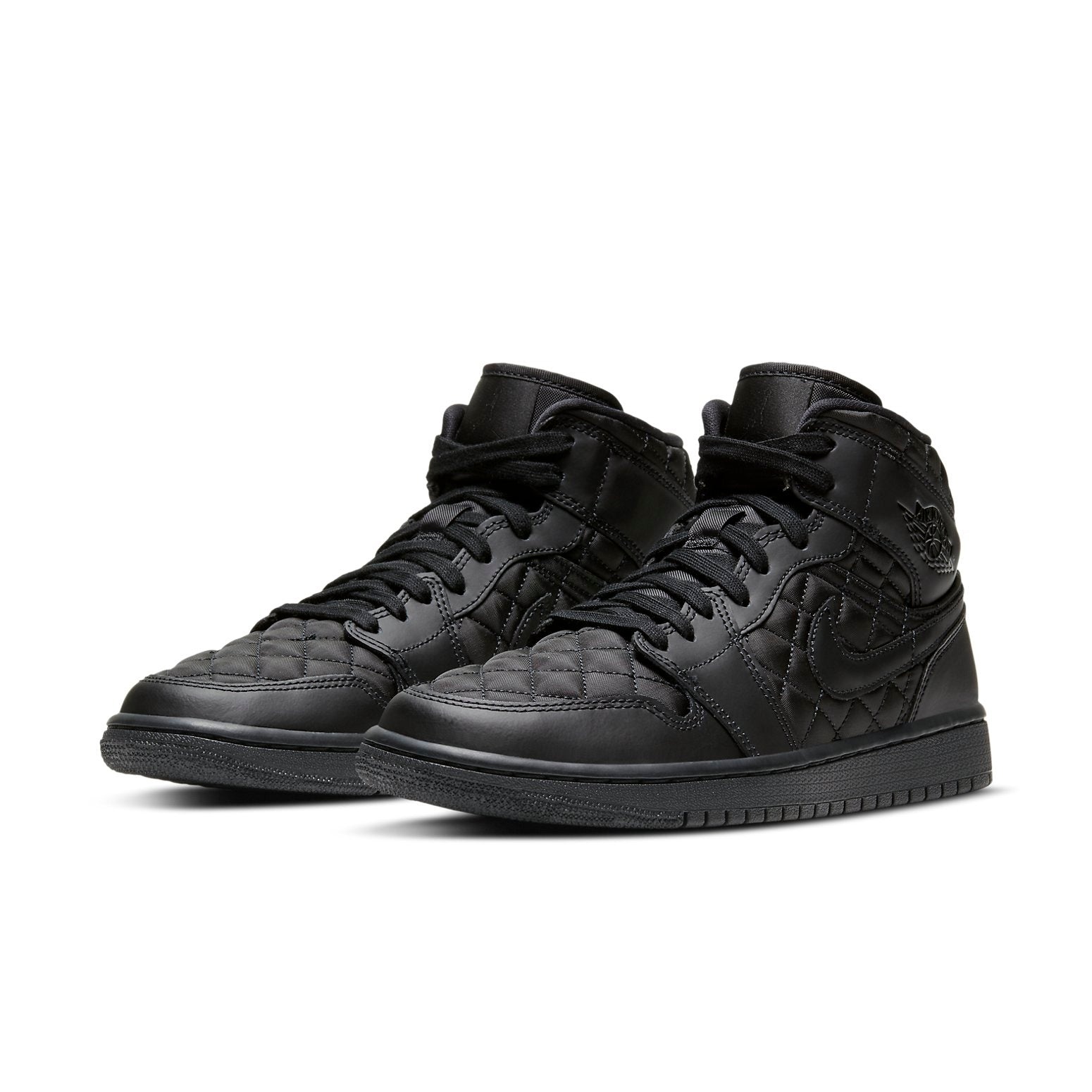 (WMNS) Air Jordan 1 Mid SE 'Black Quilted' DB6078-001 - 3