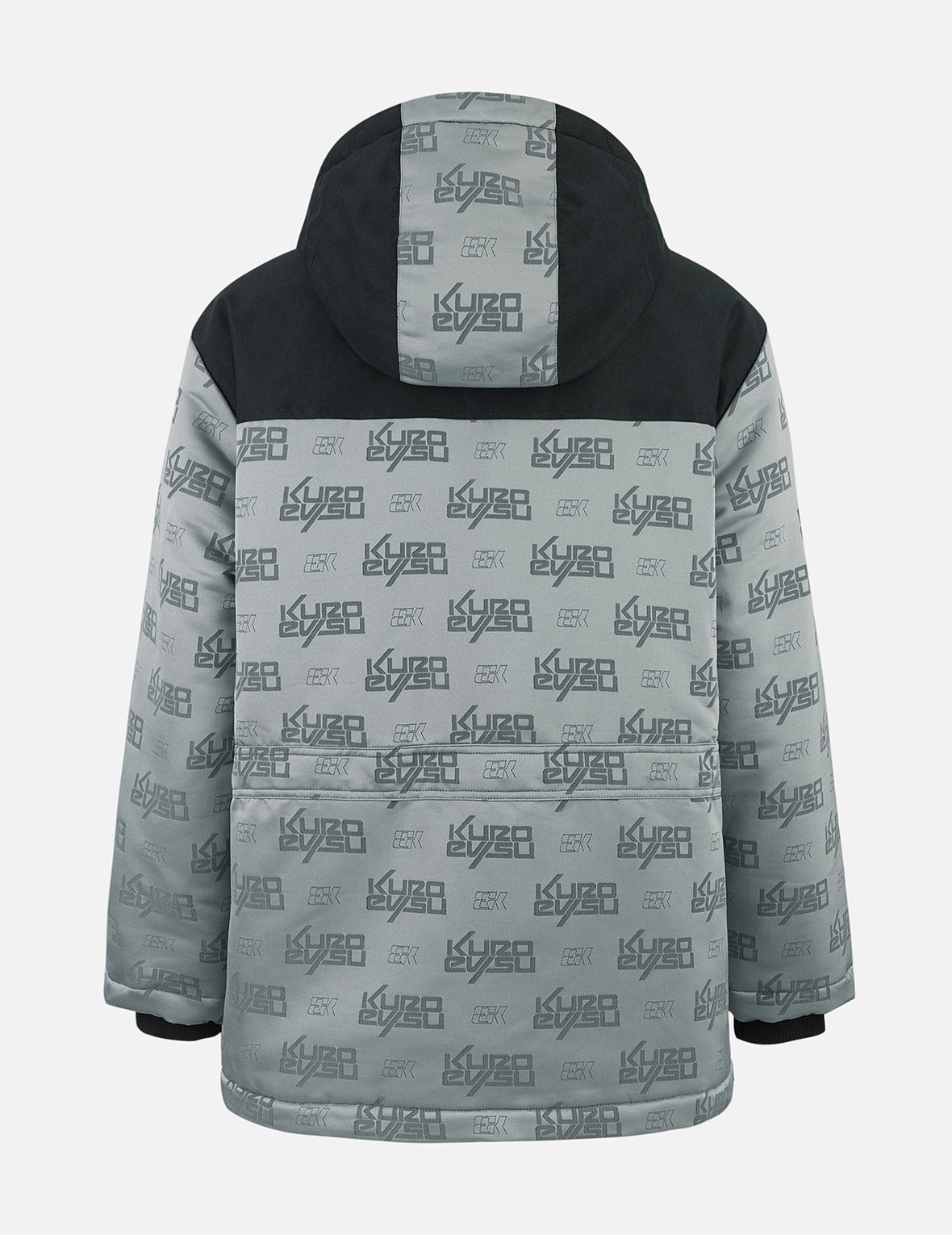 Allover Logo Jacquard Oversized Skidoo Anorak Padding Jacket - 2
