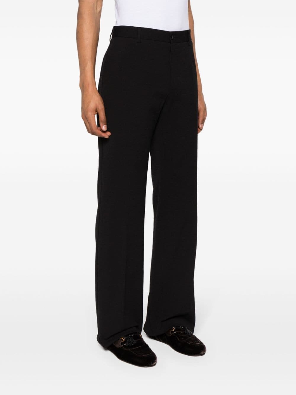 straight-leg tailored trousers - 3