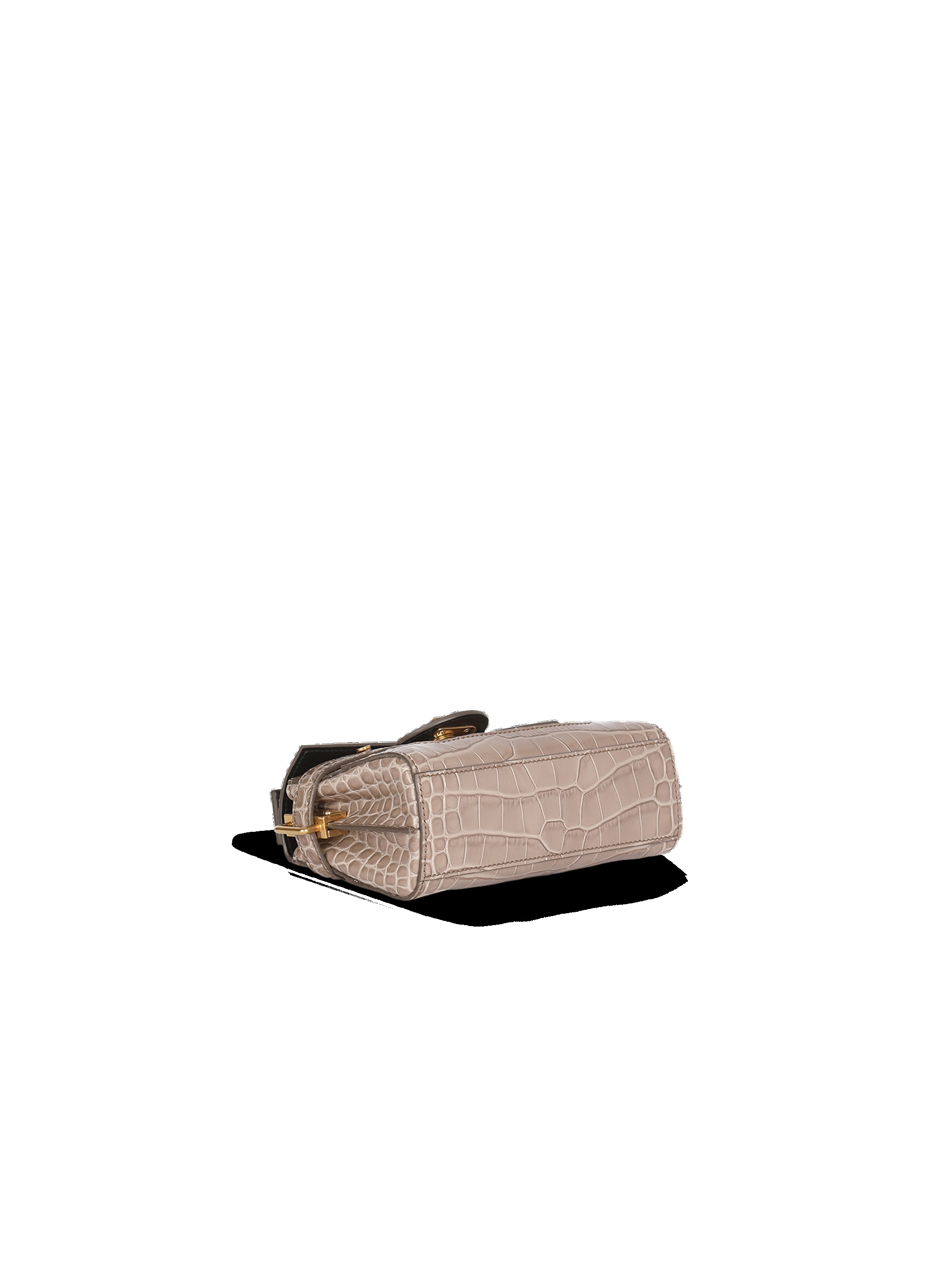 Crocodile-embossed leather B-Buzz 19 bag - 5
