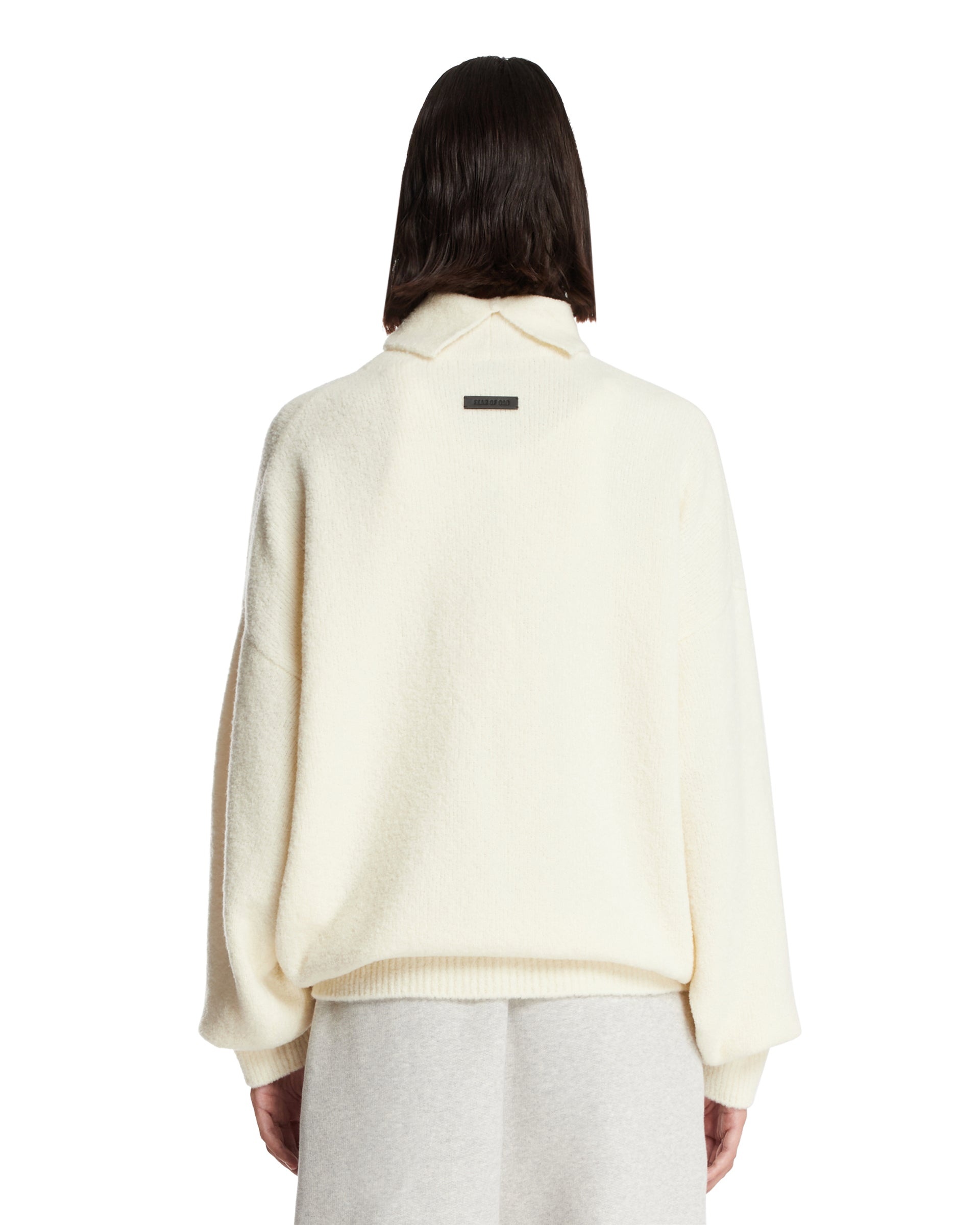 White Turtleneck Pullover - 3