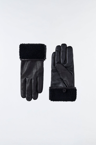 MACKAGE WILLIS (R)Leather glove with shearling cuff outlook