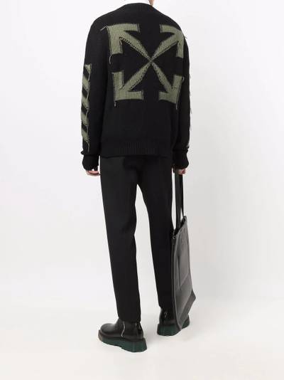 Off-White Arrows motif knitted jumper outlook