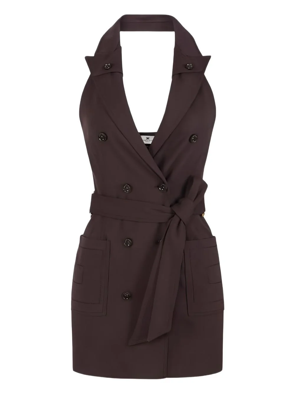 elisabetta franchi halterneck dress in jersey Buy Elisabetta Franchi Pink Halterneck Dress in Jersey For Women Online