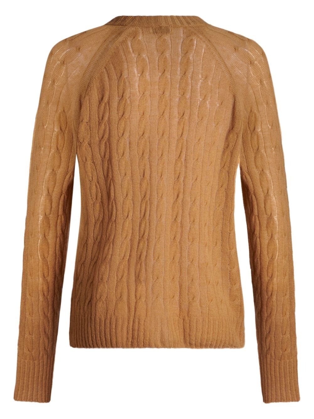 Pegaso-motif cable-knit cardigan - 6