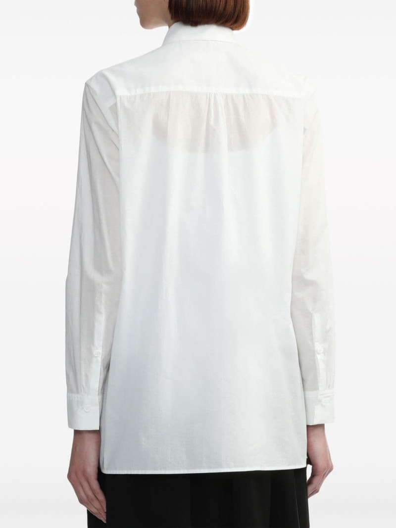 ruffle-detailing cotton shirt 4