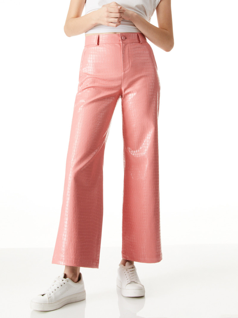 TRENT VEGAN CROC CROPPED PANT 2