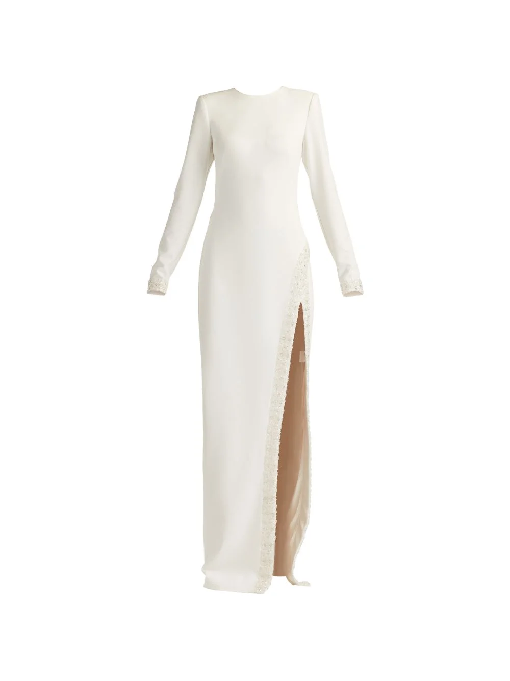 beaded split dress - 1