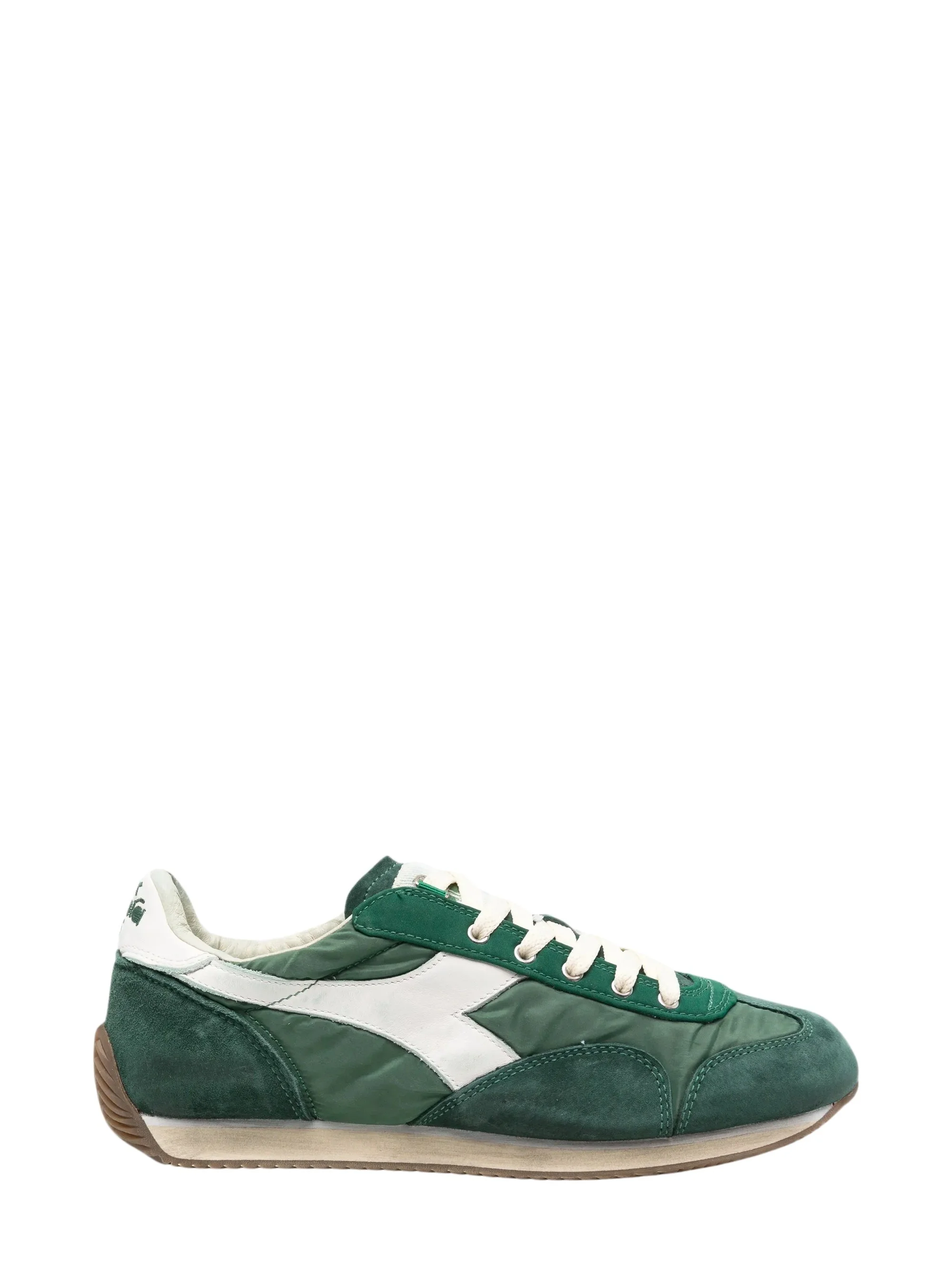 Suede-panelled sneakers - 1