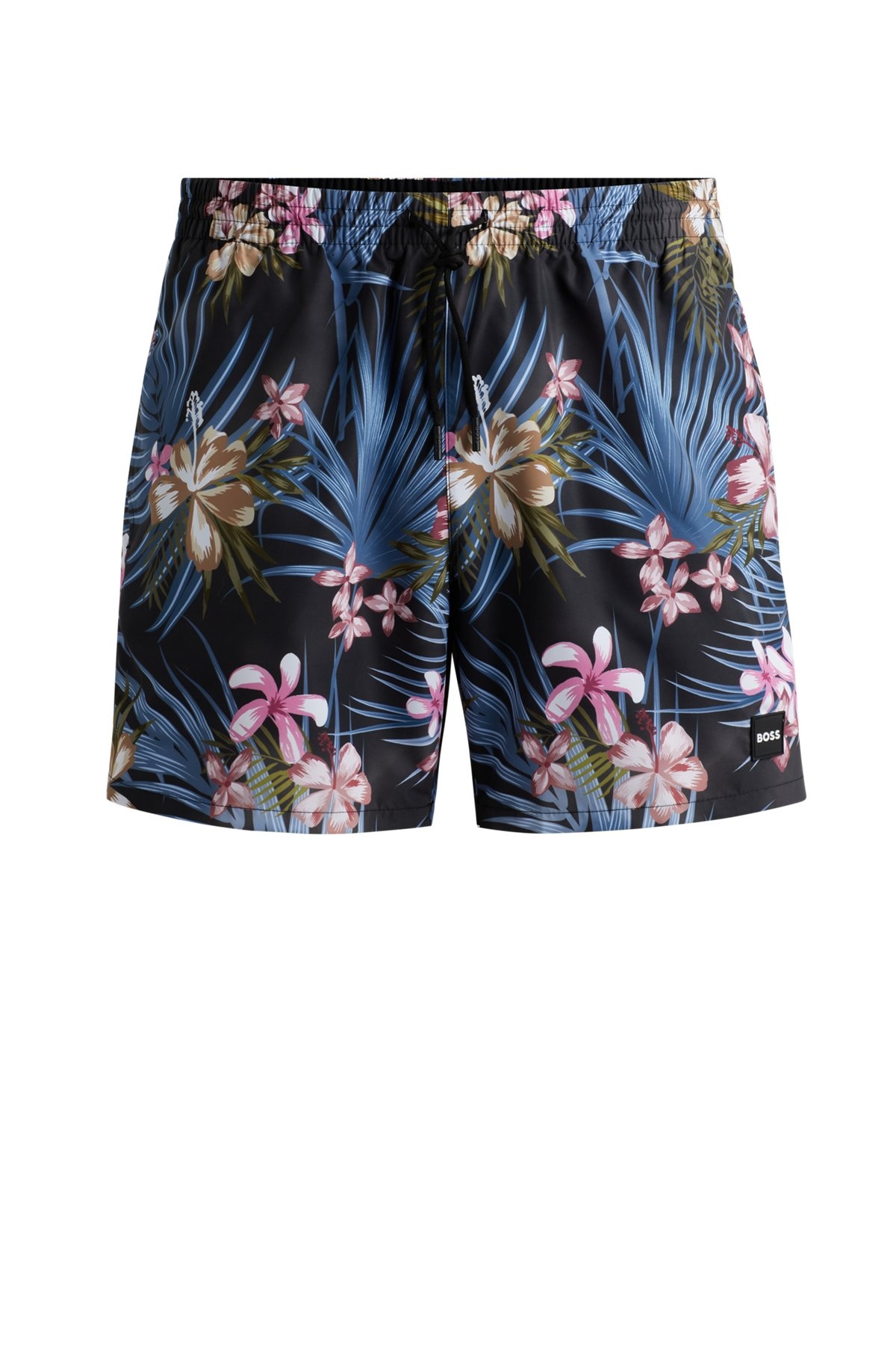 FULLY LINED SWIM SHORTS WITH SEASONAL PRINT - 1