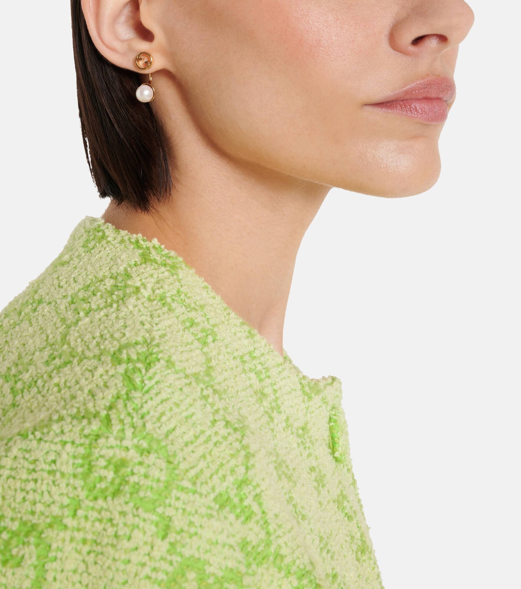 Blondie Interlocking G faux pearl earrings - 3
