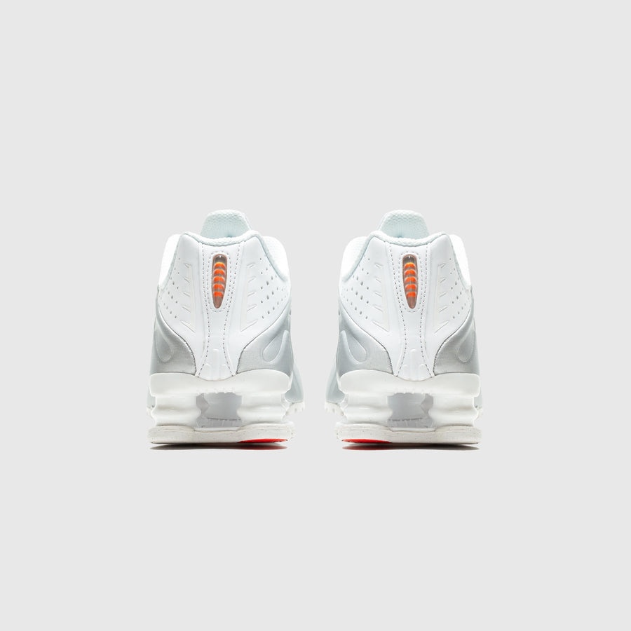 shox r4 white silver