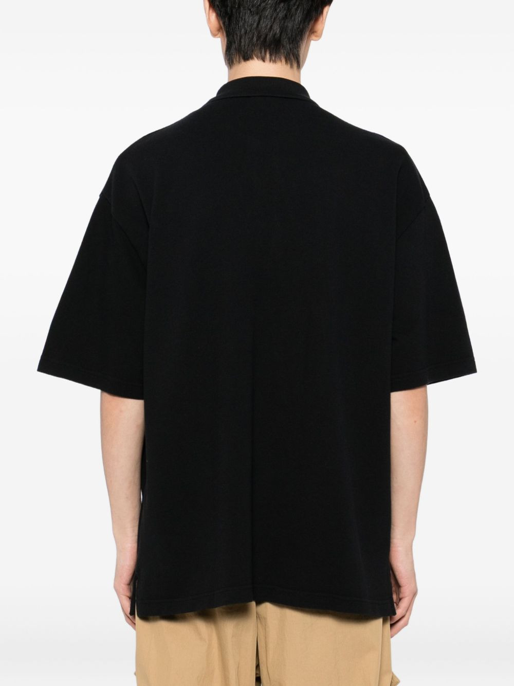 fox-patch polo shirt - 3