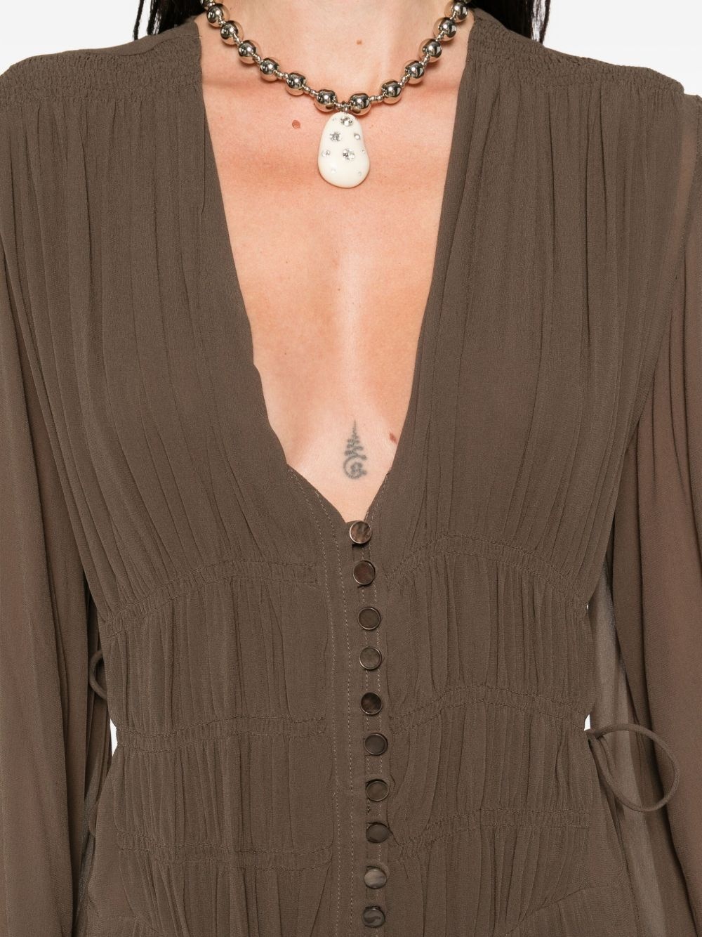 MARANT ETOILE Dresses Brown - 5