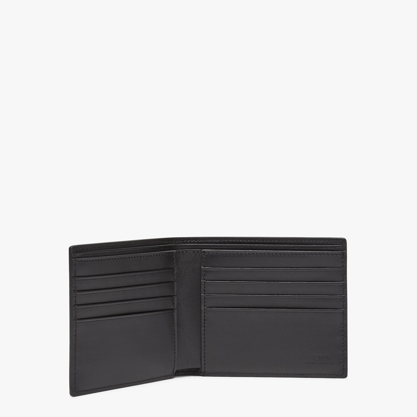 Black ayers leather bi-fold wallet - 3