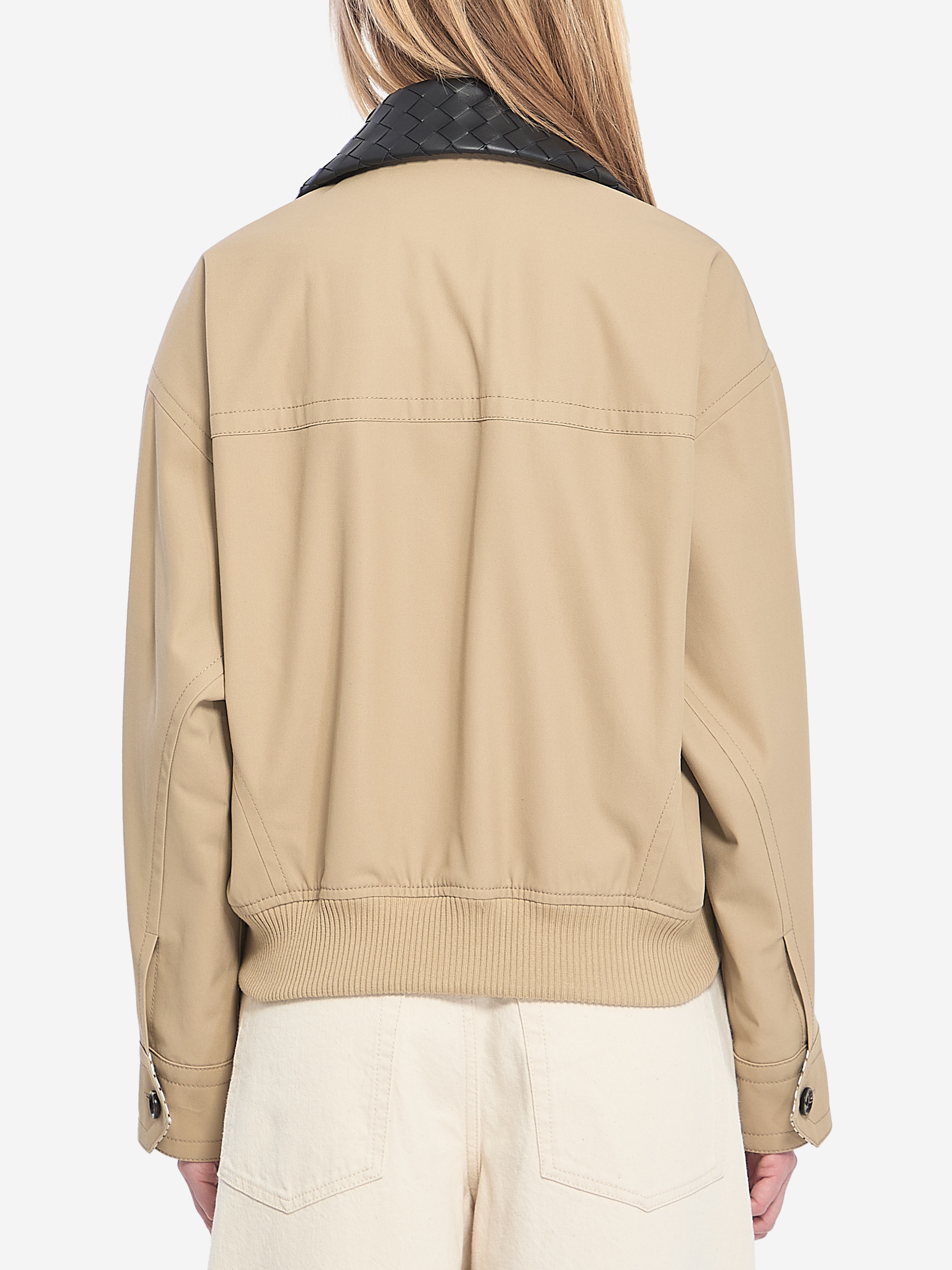 【BOTTEGA VENETA】COTTON TWILL ブルゾン ベージュ BOTTEGA VENETA | COTTON TWILL BLOUSON