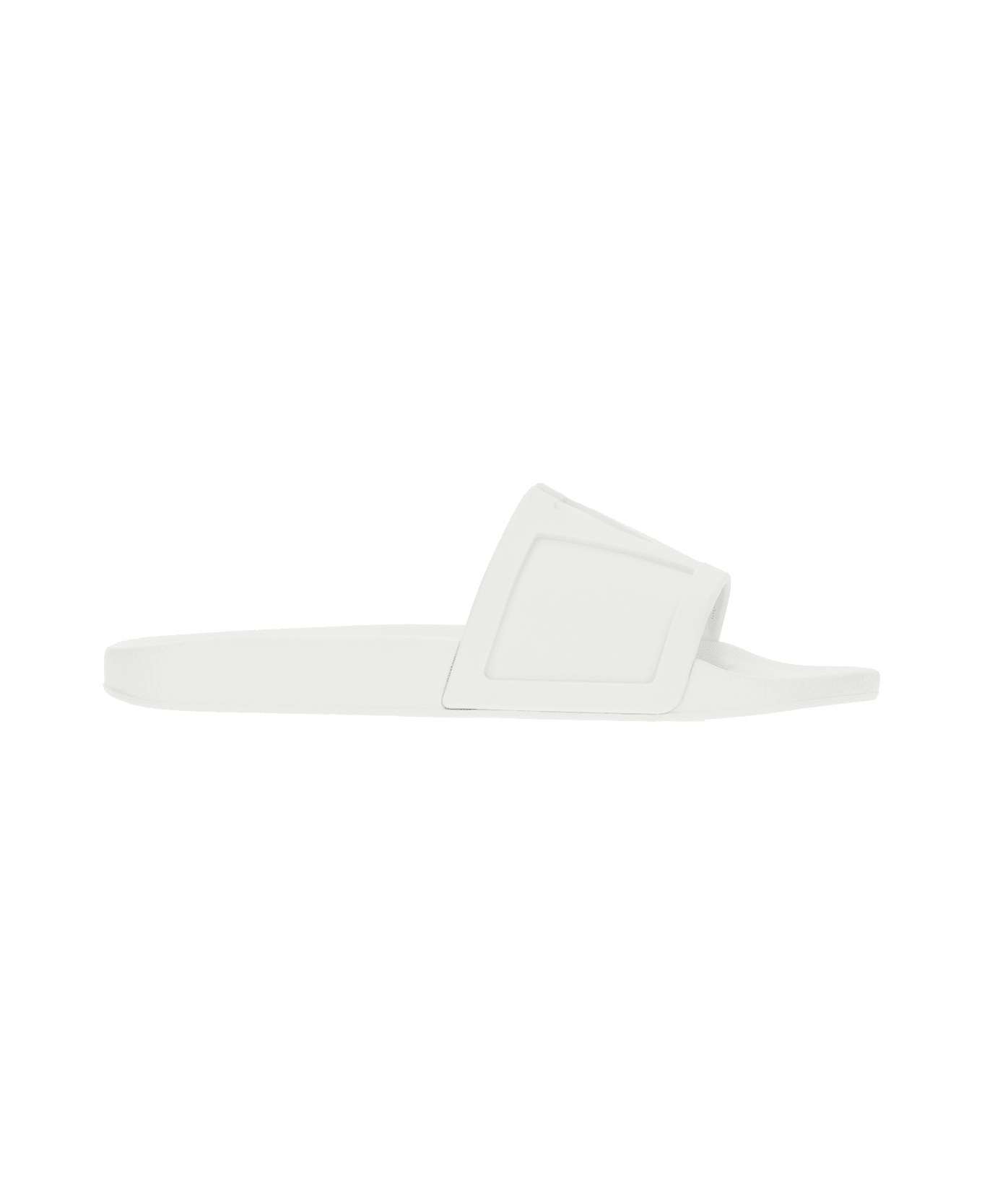 White Rubber Slippers - 1