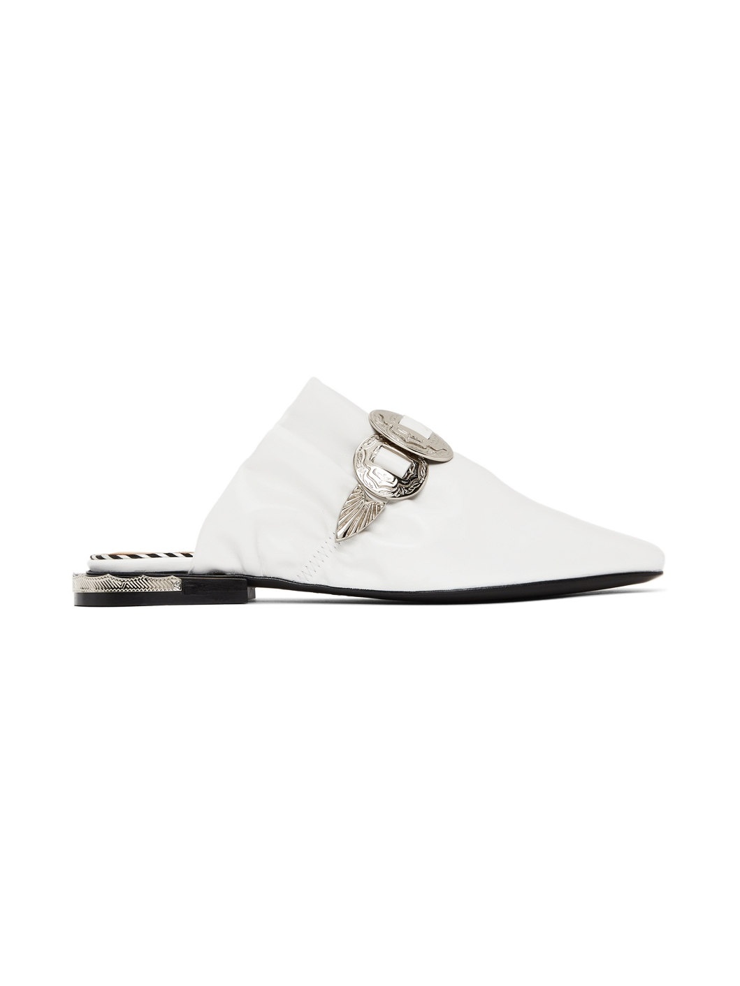 White Slip-On Loafers - 1
