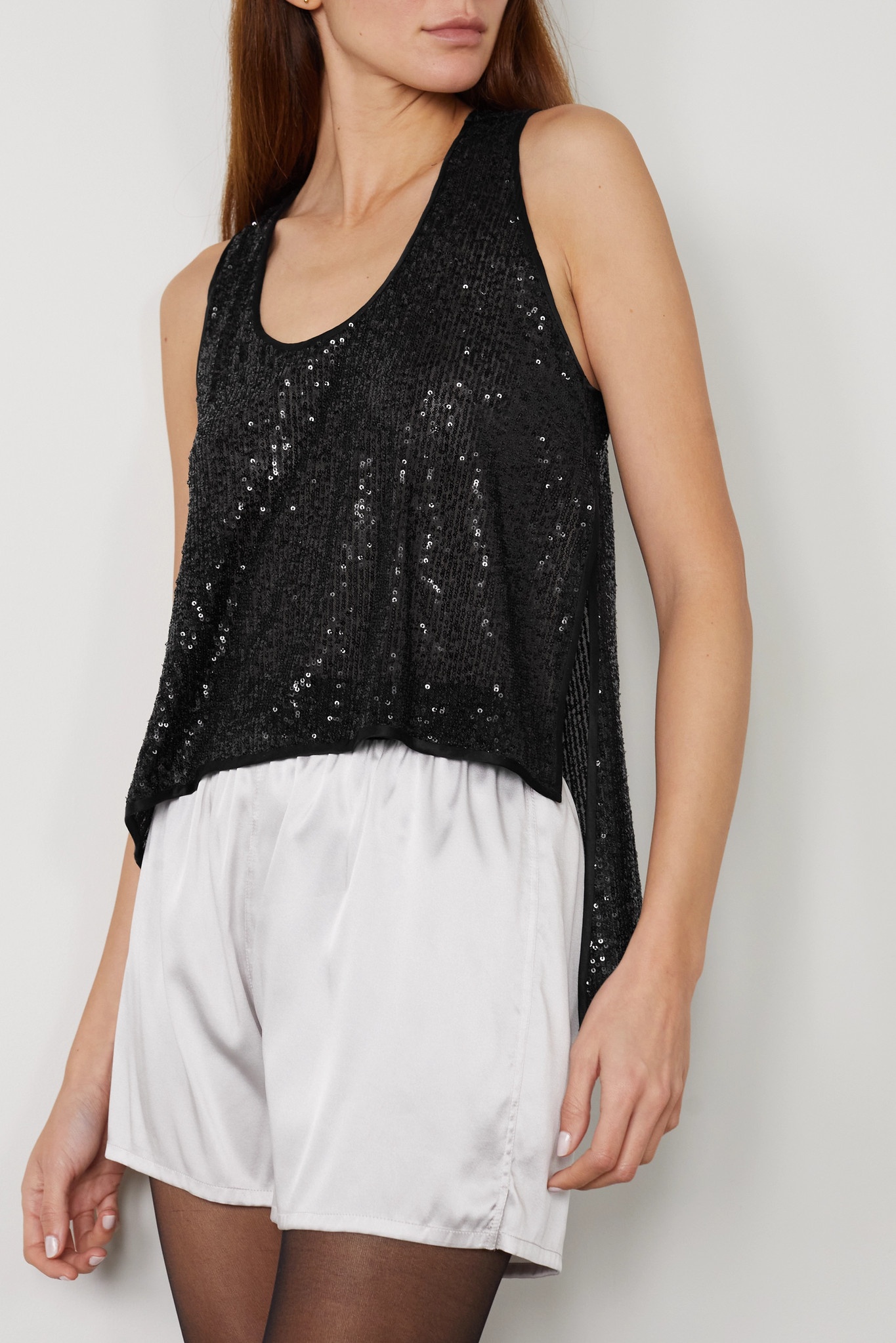 Sequined tulle tank - 4