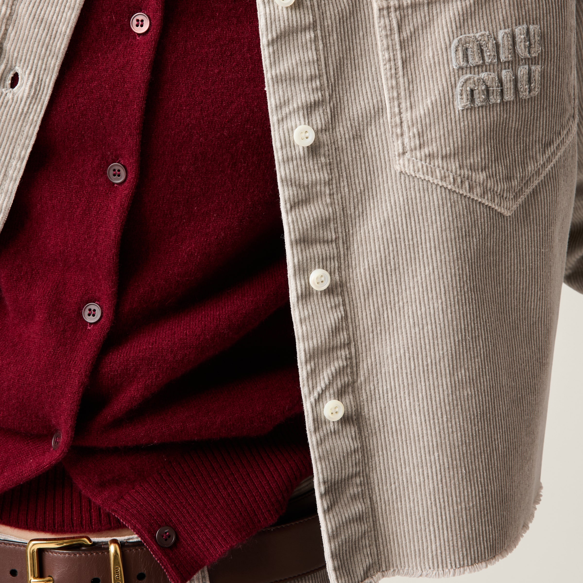 Garment-dyed corduroy shirt - 5