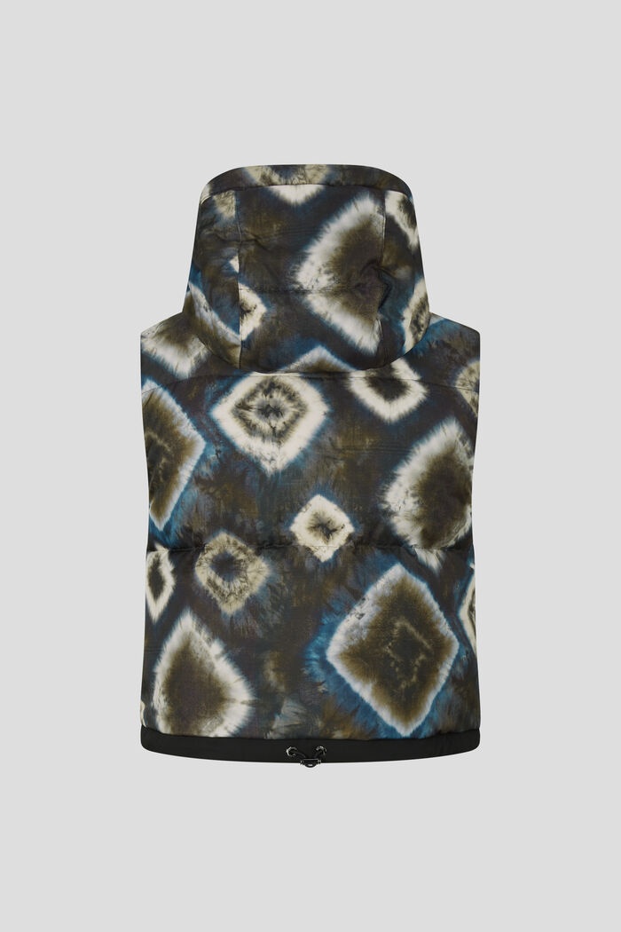 Sinja Reversible down waistcoat in Brown/Blue - 9