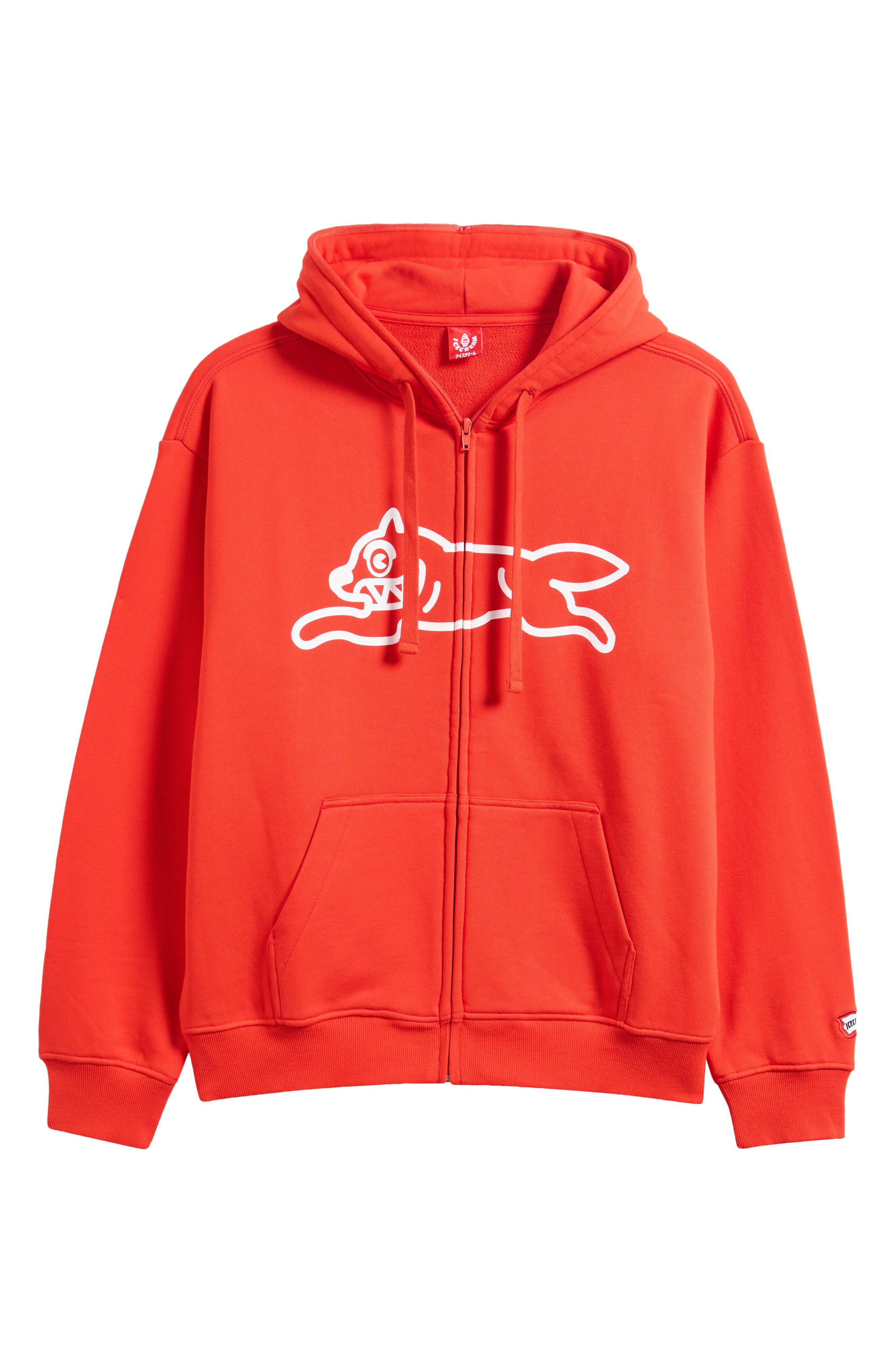 ICECREAM Scanner Graphic Zip Hoodie in Fiery Red at Nordstrom - 5
