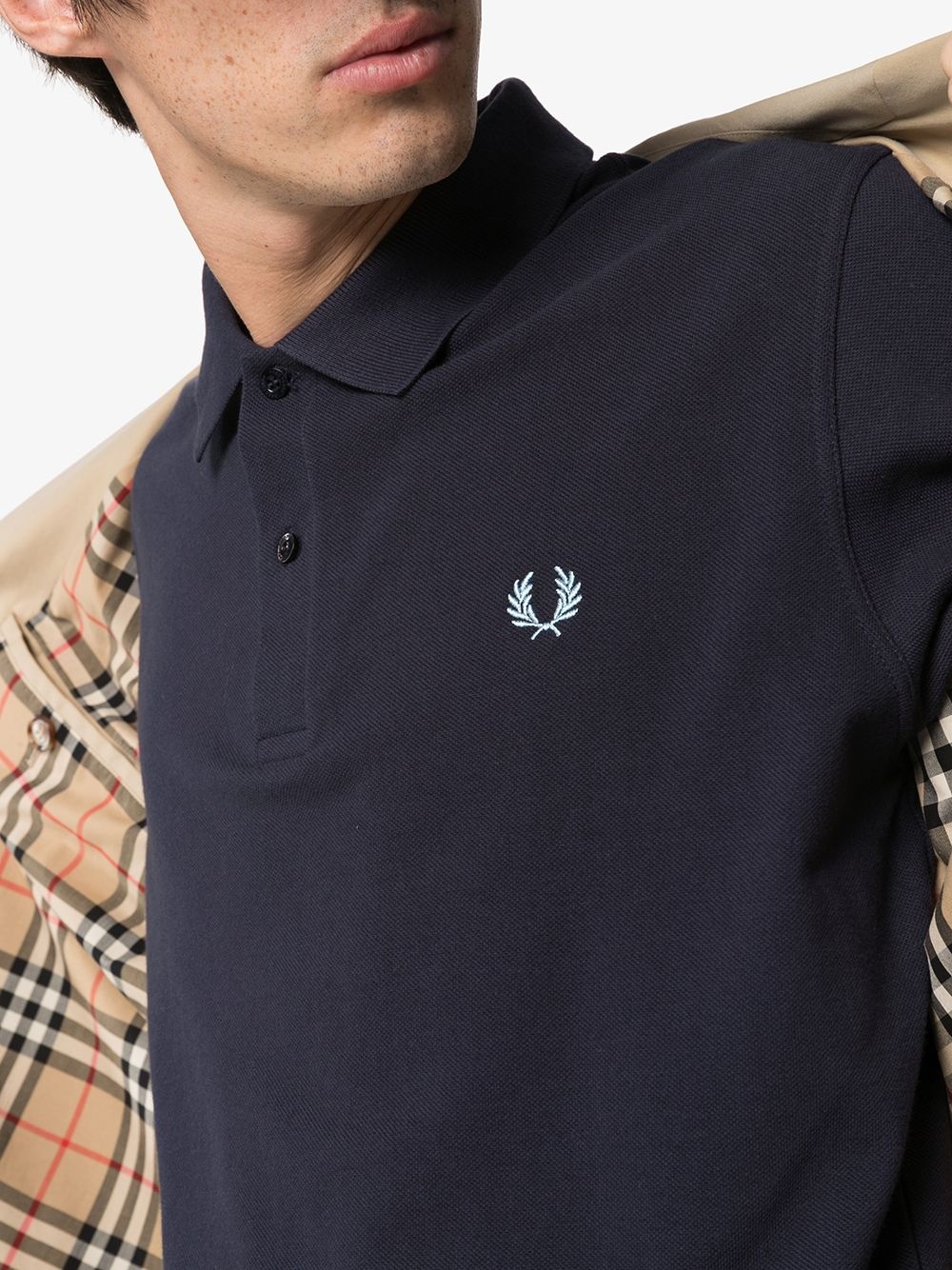 embroidered logo polo shirt - 5