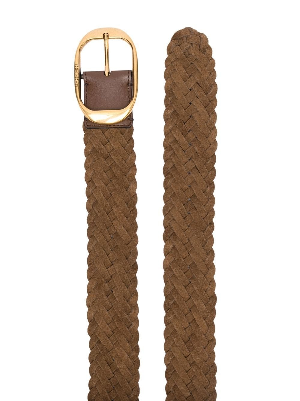 woven leather belt - 2