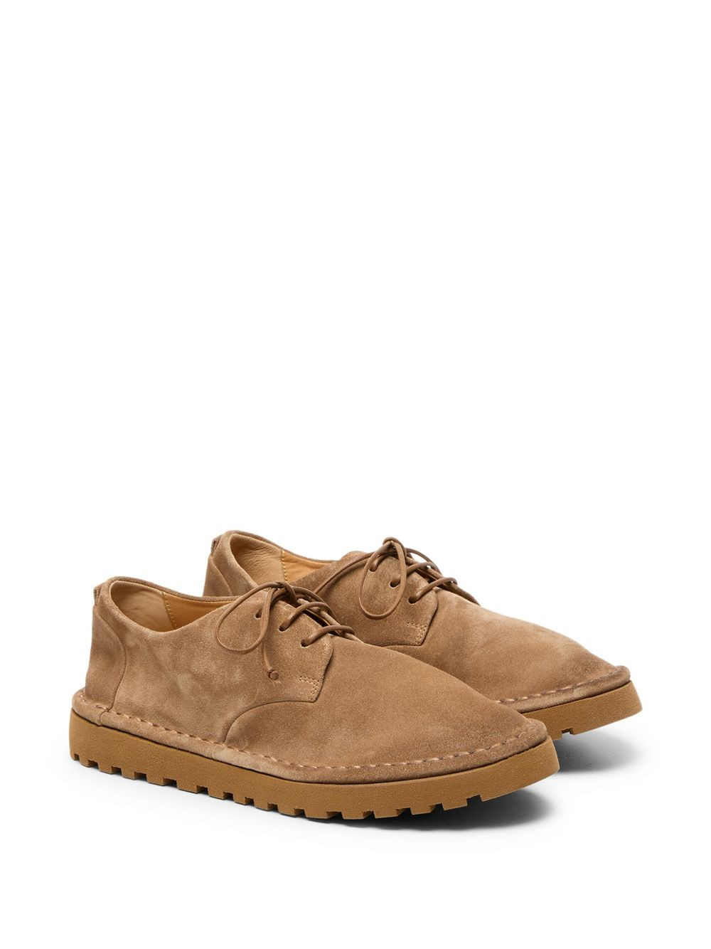 Sancrispa Alta Pomice lace-up suede derby shoes - 2
