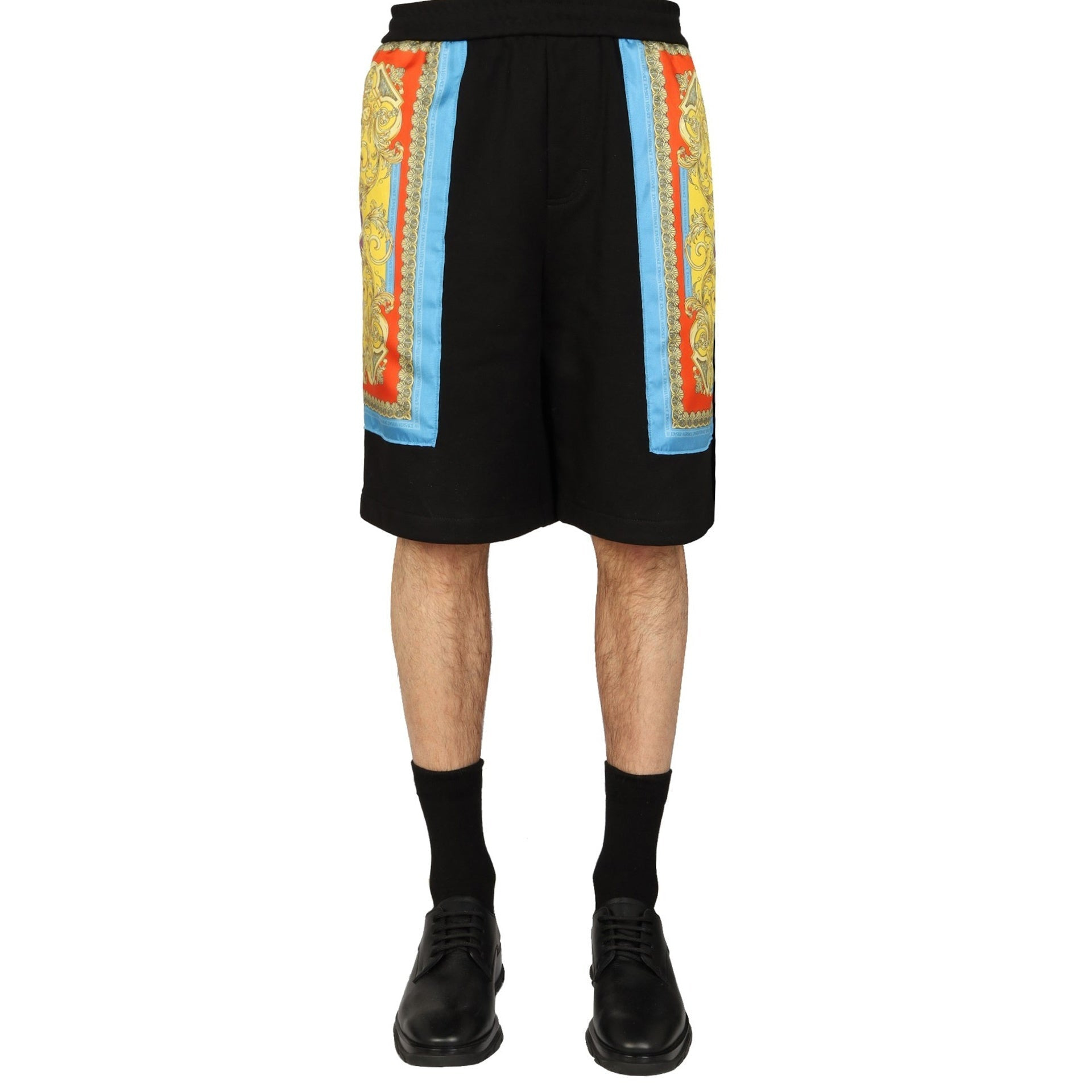 Versace Barocco Goddess Night Print Shorts Men - 3