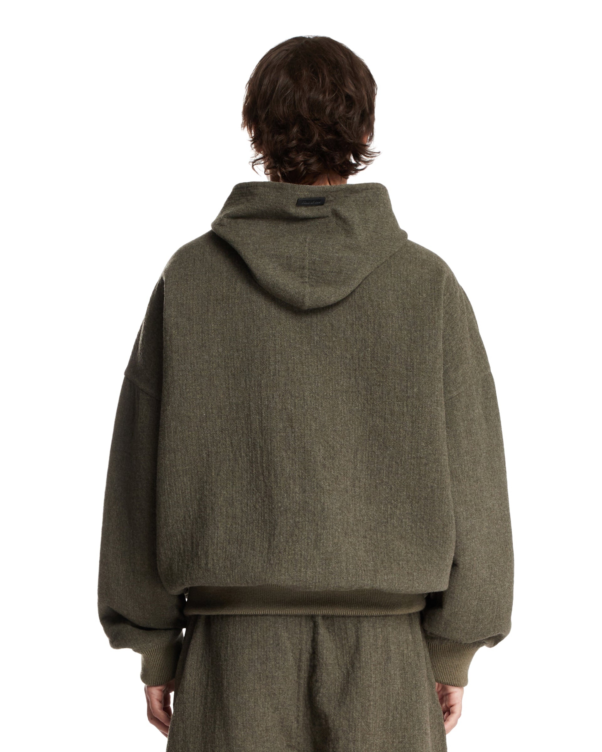 Gray Wool Hoodie - 3