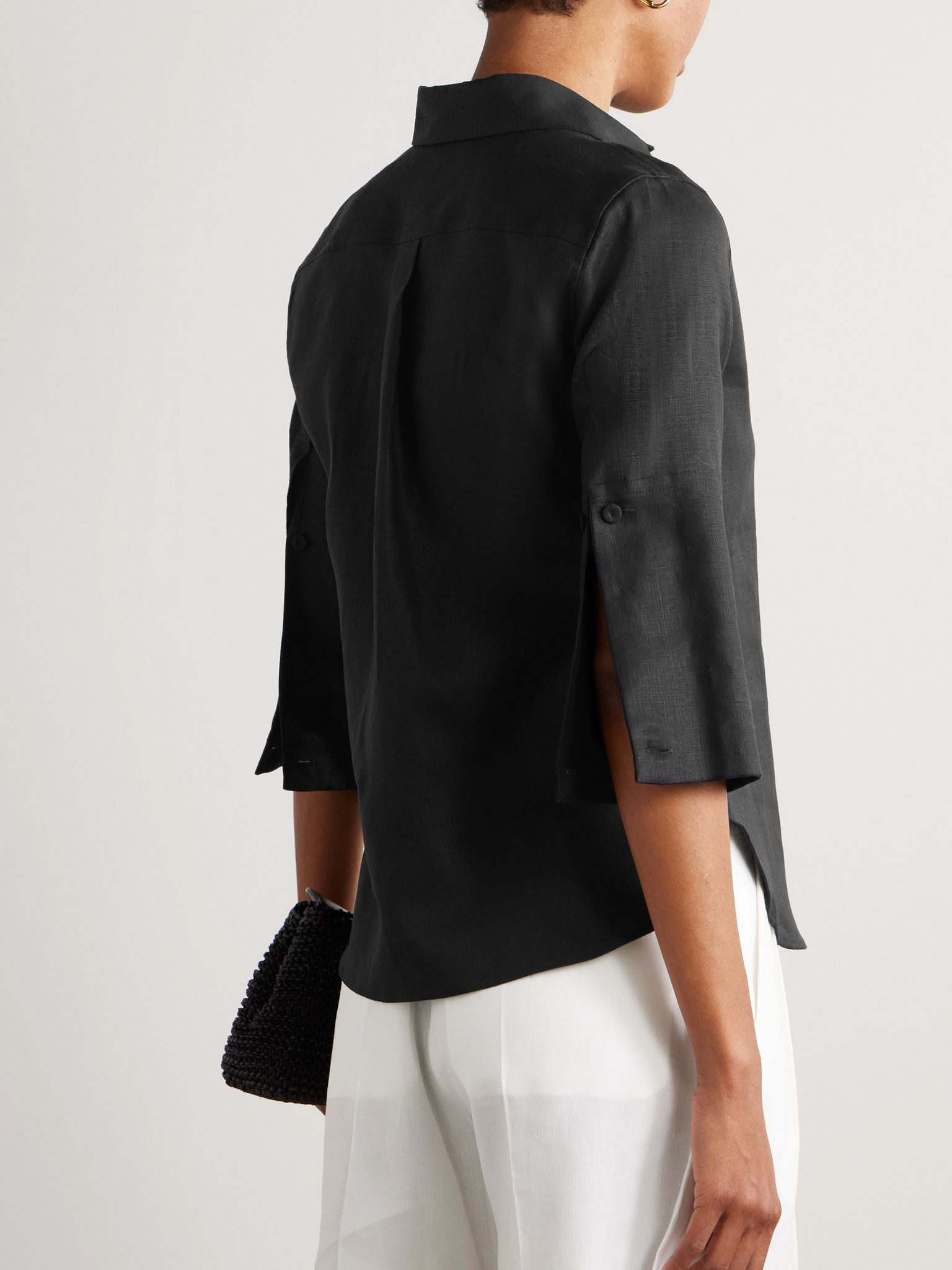 Linen shirt Black - 3