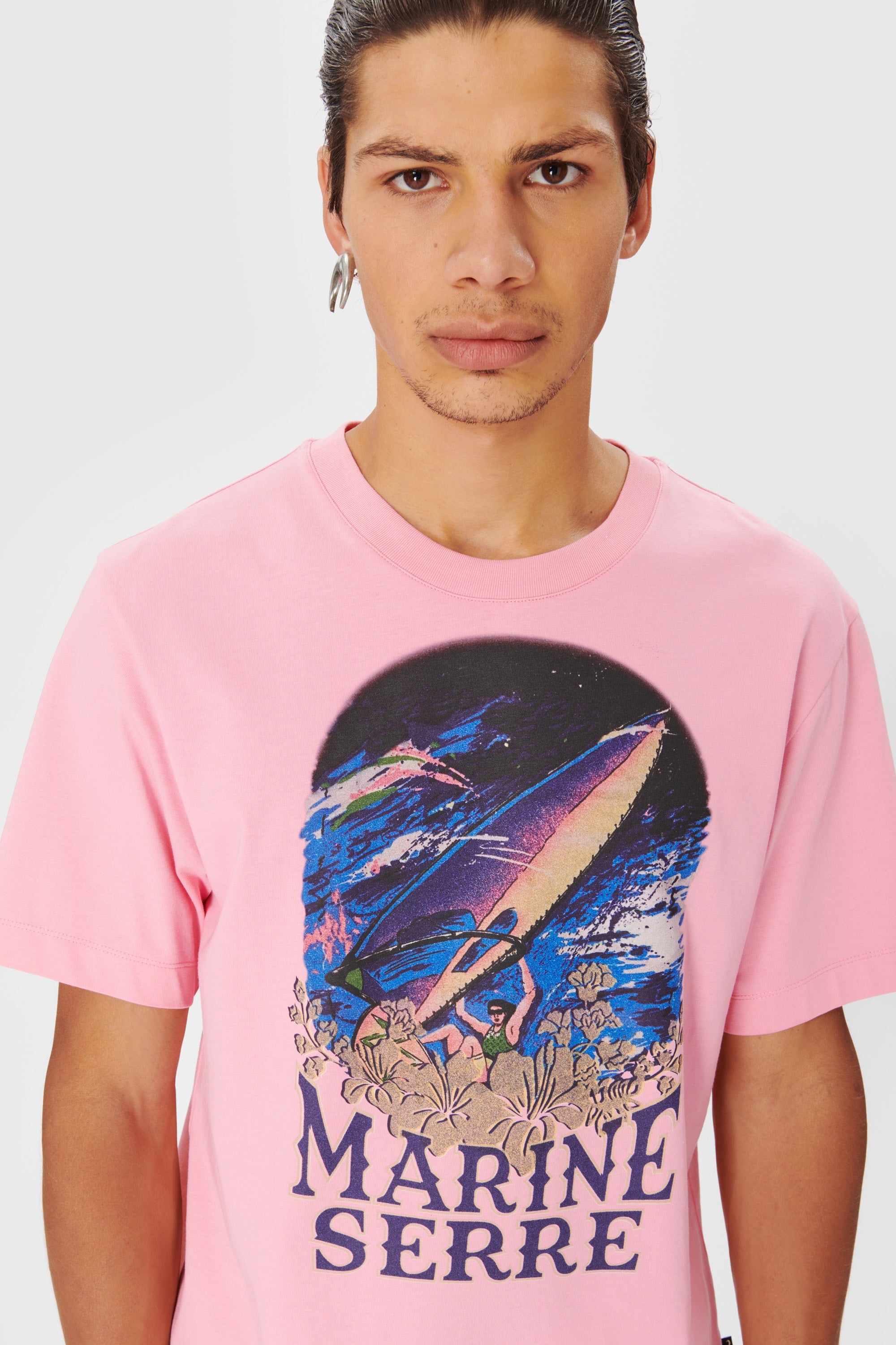Organic Cotton Printed Crew Neck T-shirt - 6