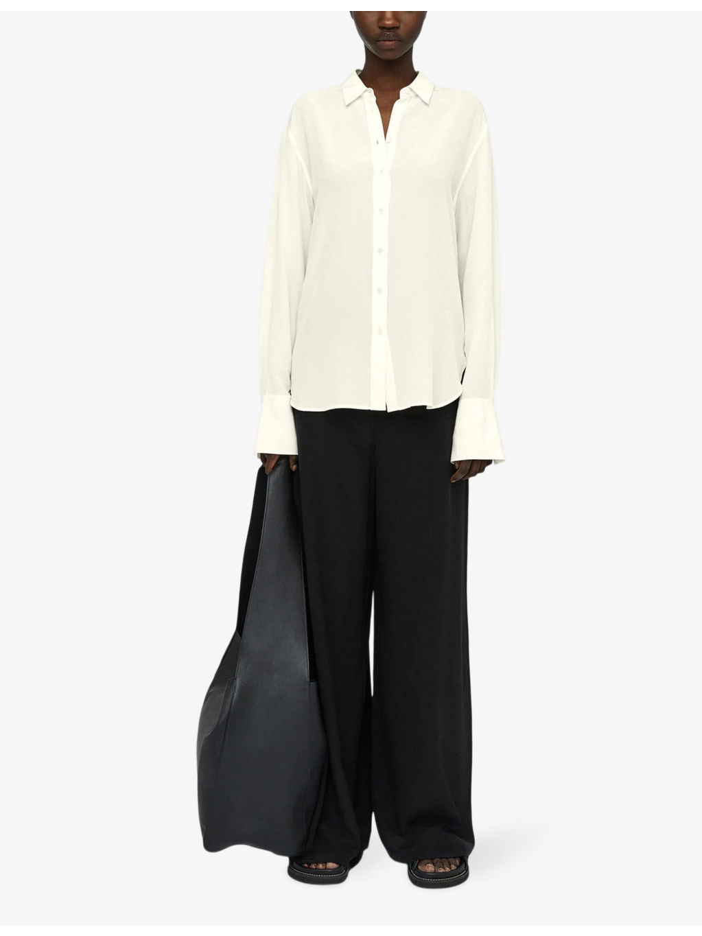 Joe curved-hem relaxed-fit silk shirt - 2