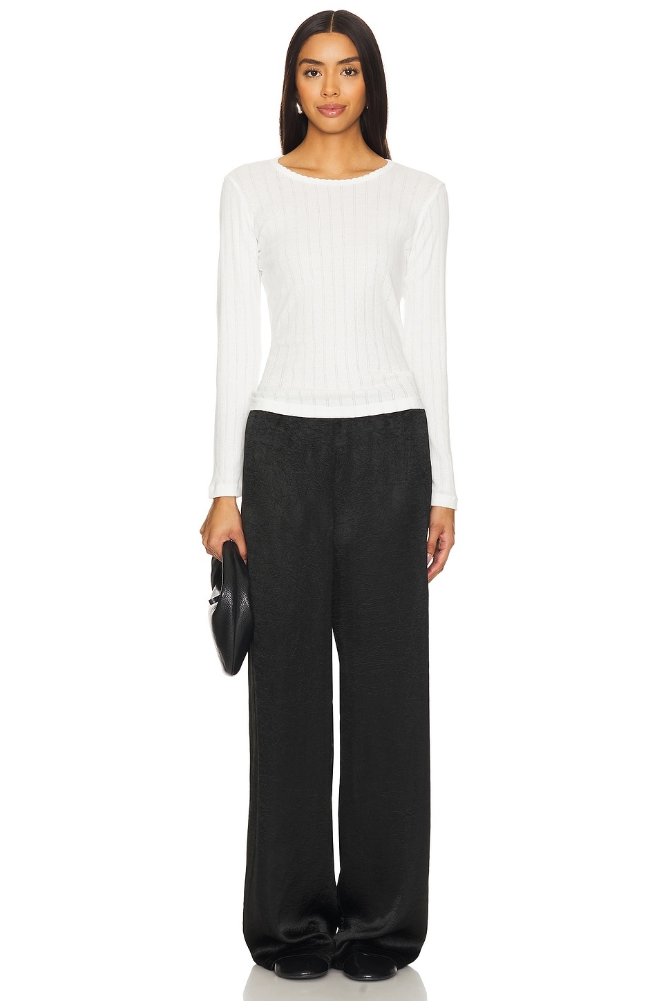 Pointelle Long Sleeve - 4
