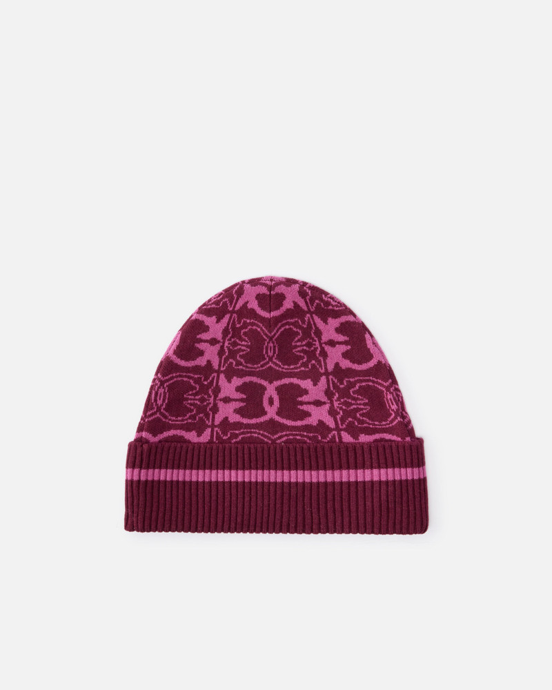 BEANIE WITH JACQUARD LOGO DETAIL 1