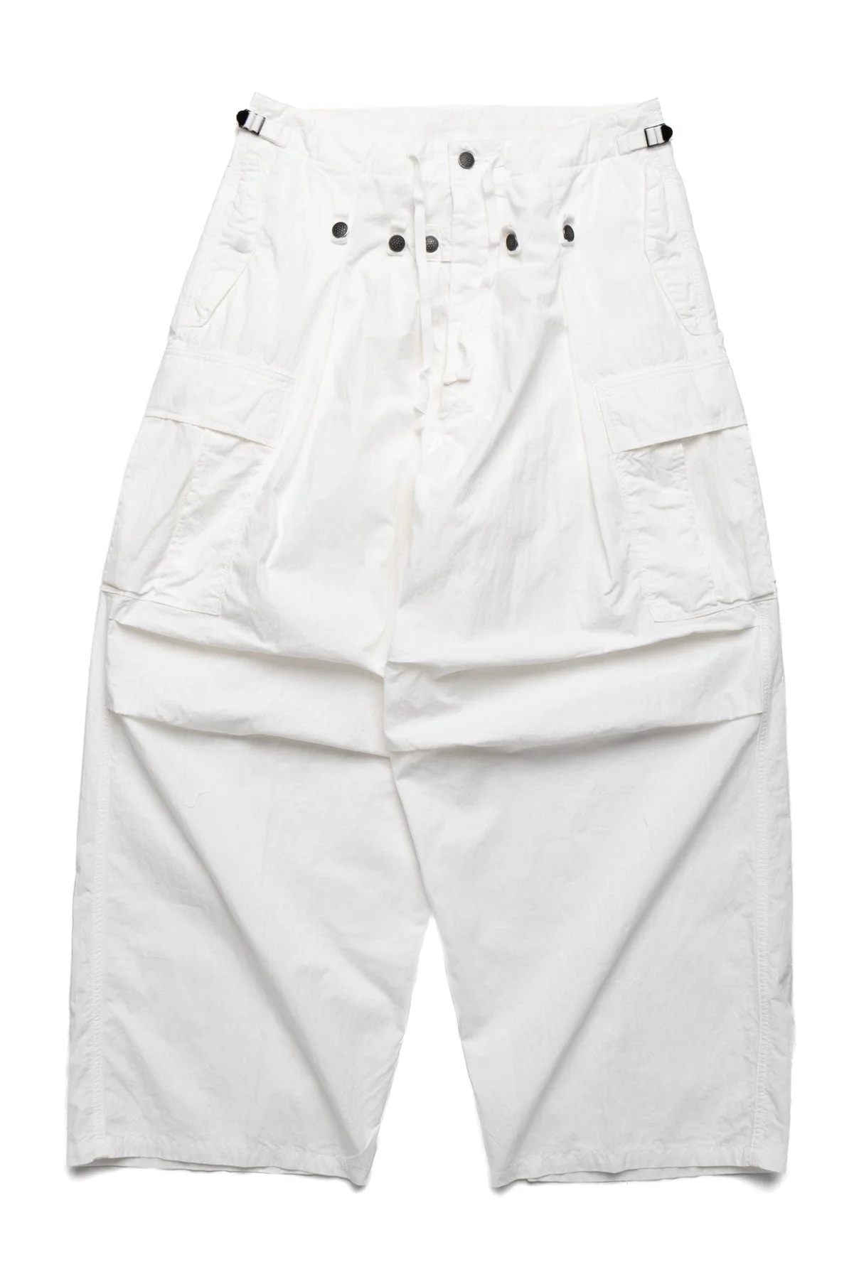 Rip Stop JUMBO Cargo Pants - White - 1