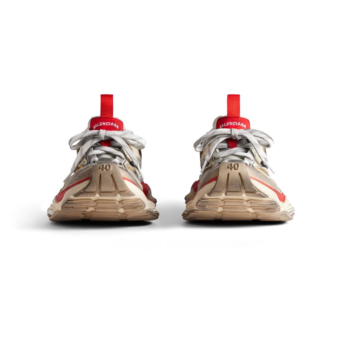 Men's Cargo Sneaker  in Beige/grey/red - 3