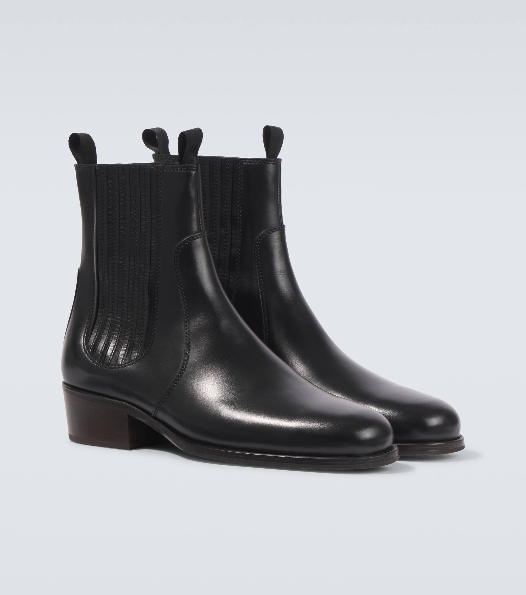 Leather Chelsea boots - 5