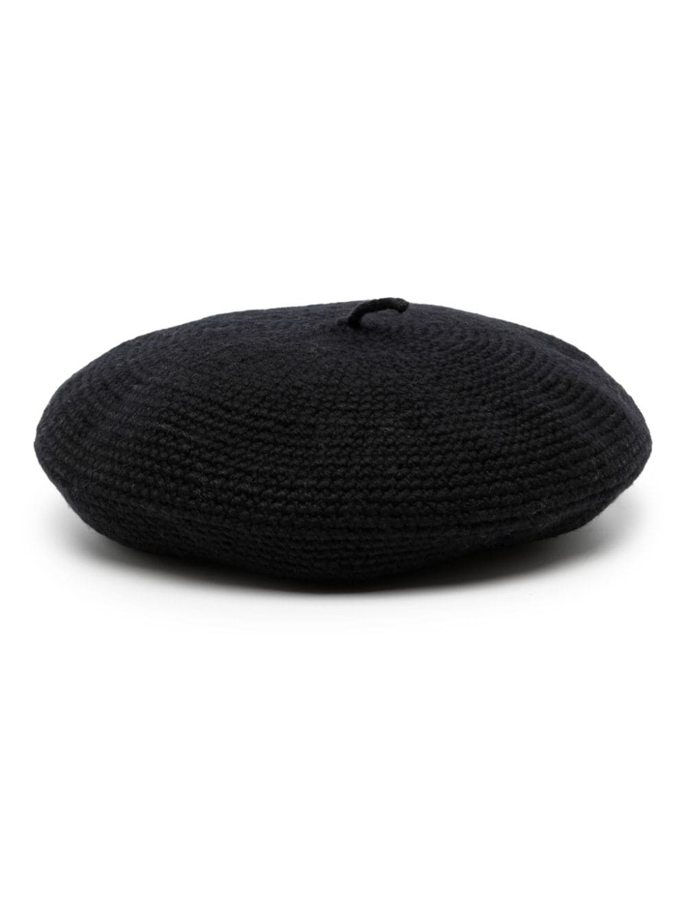 crochet-knit wool beret - 1