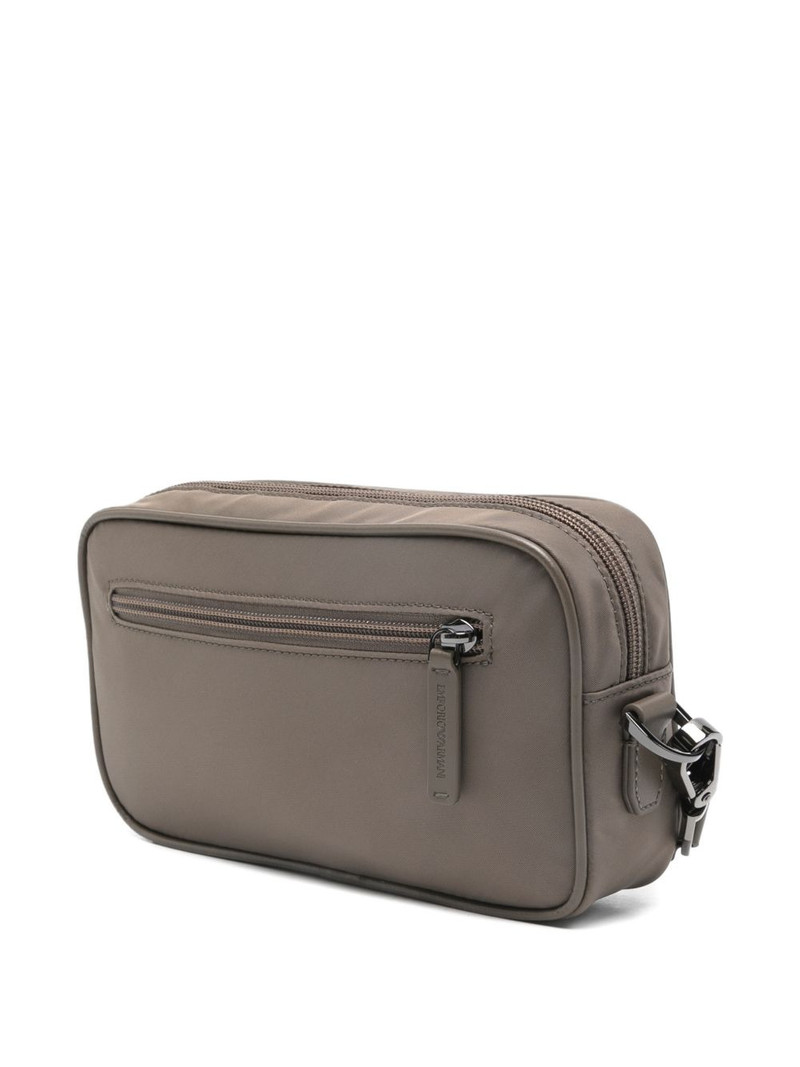 EMPORIO ARMANI logo strap wash bag outlook