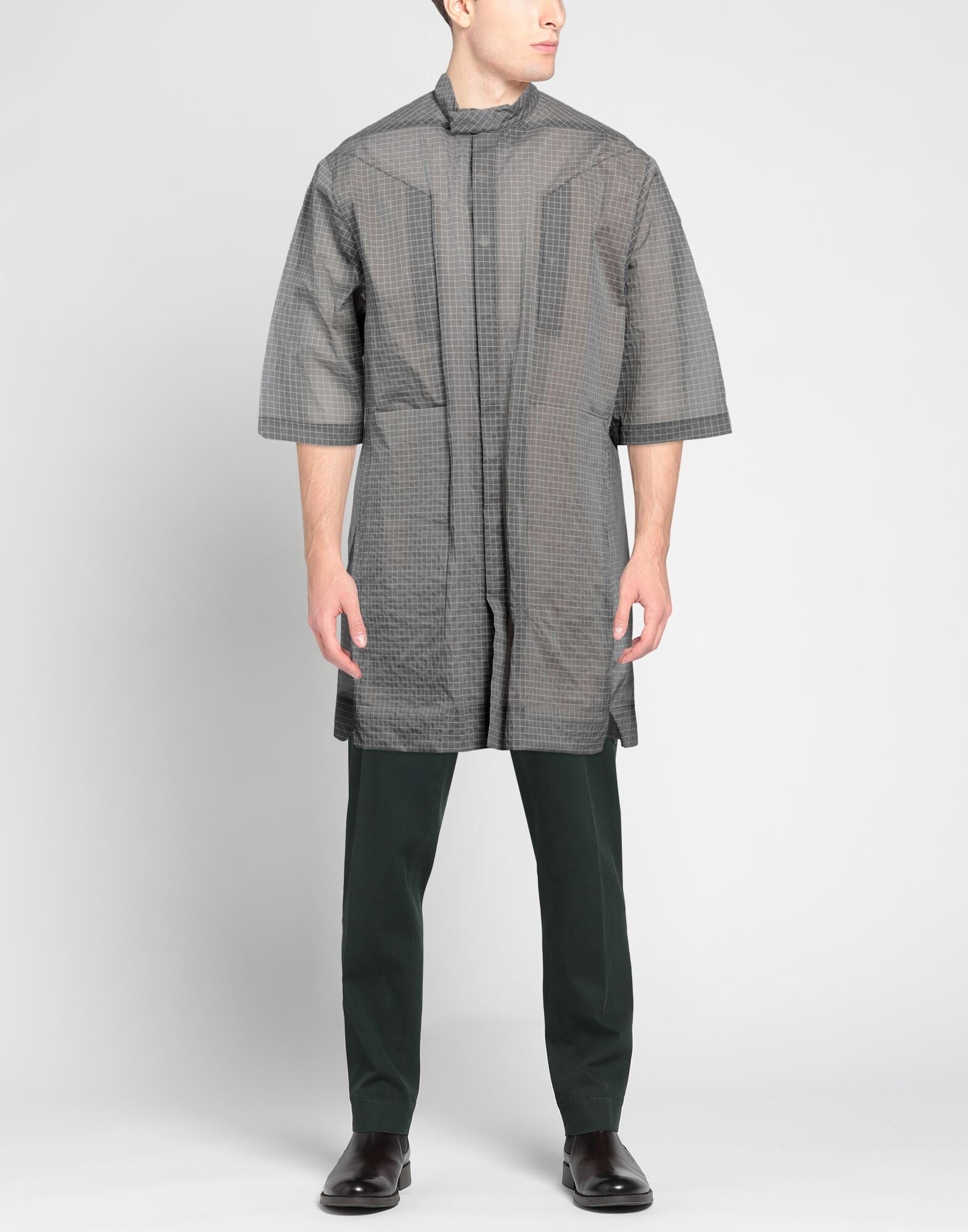 Grey Men's Checked Shirt - 2
