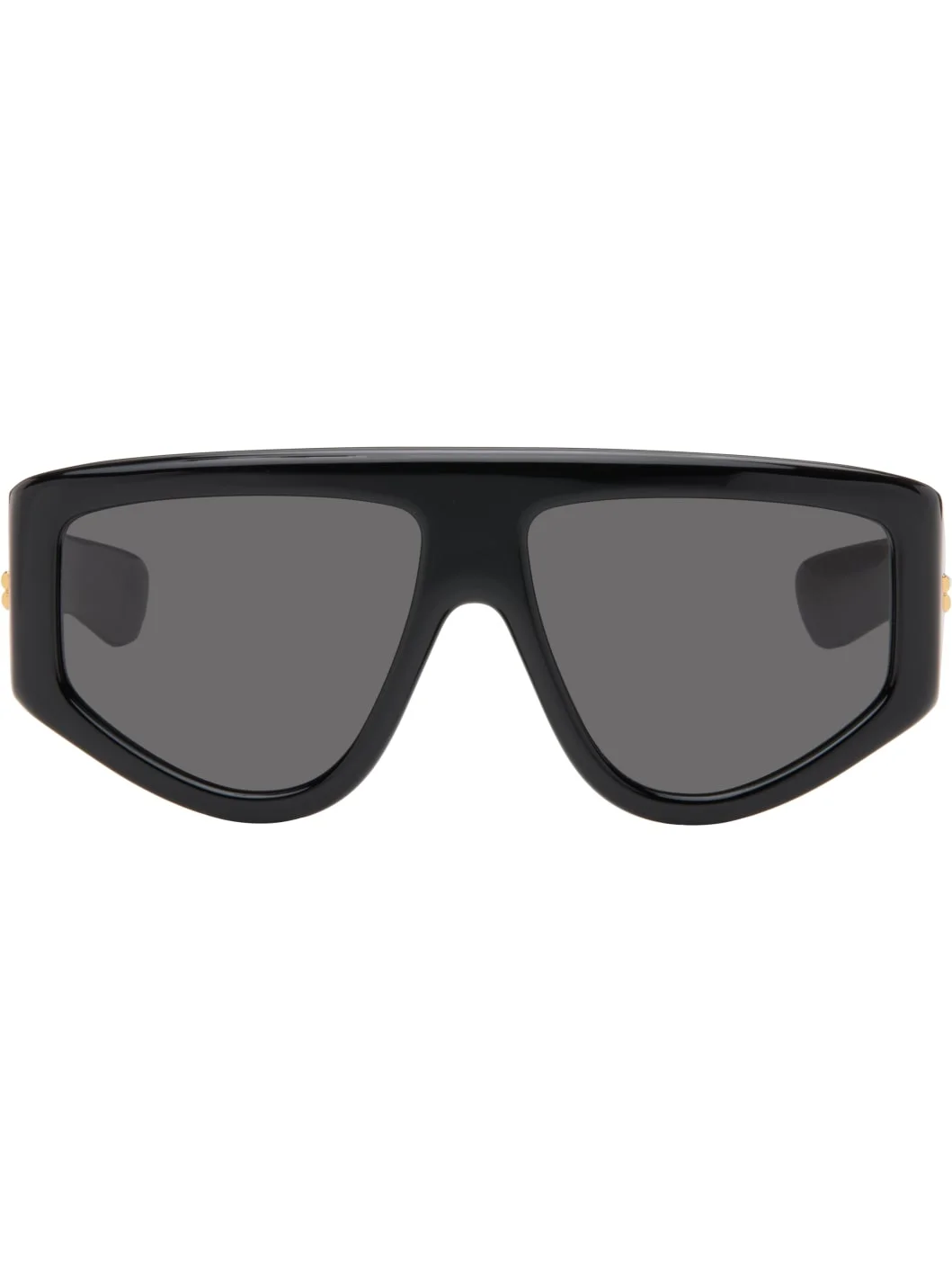 Black Classic Shield Sunglasses - 1