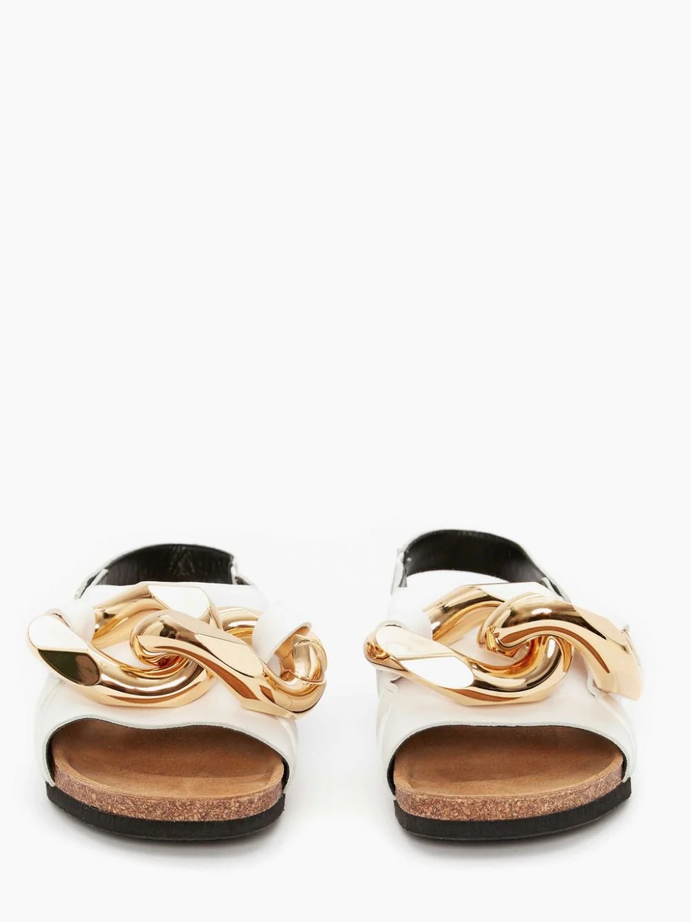 WOMEN’S CHAIN FLAT SANDALS WITH SNAP - 4