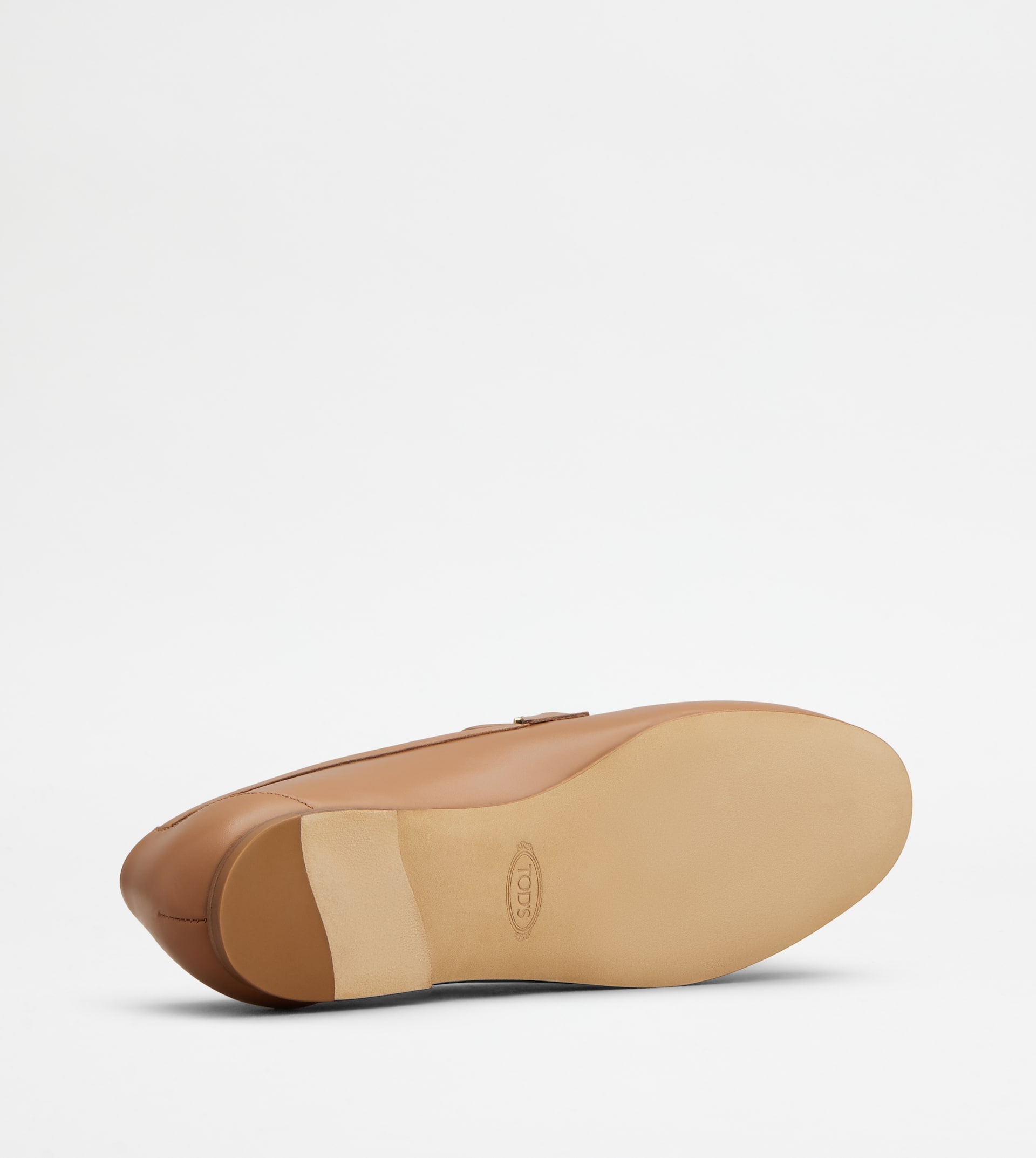 LOAFERS IN LEATHER - BROWN - 5